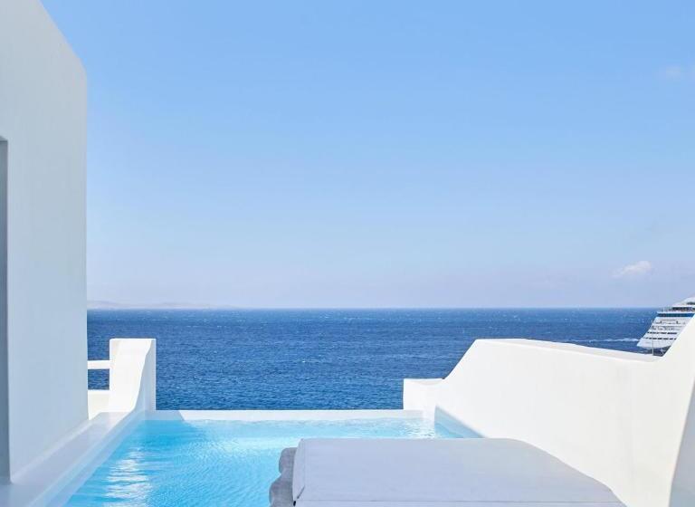 جناح جونيور مزوَّد بحمام سباحة, Cavo Tagoo Mykonos