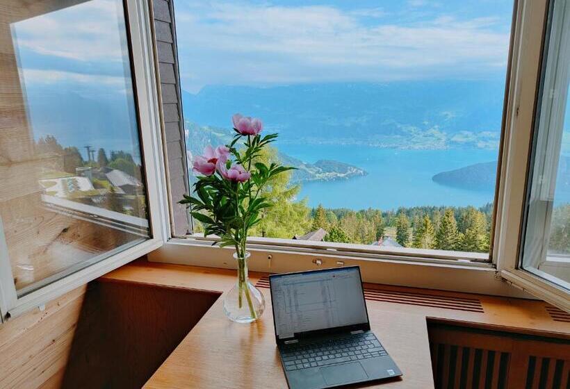 Номер Deluxe Вид на Озеро, Bergsonne Rigi