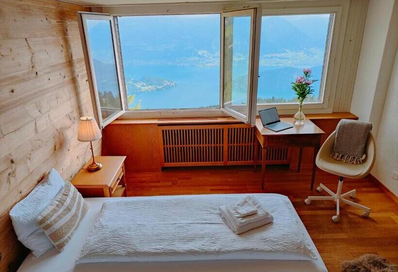 Номер Deluxe Вид на Озеро, Bergsonne Rigi