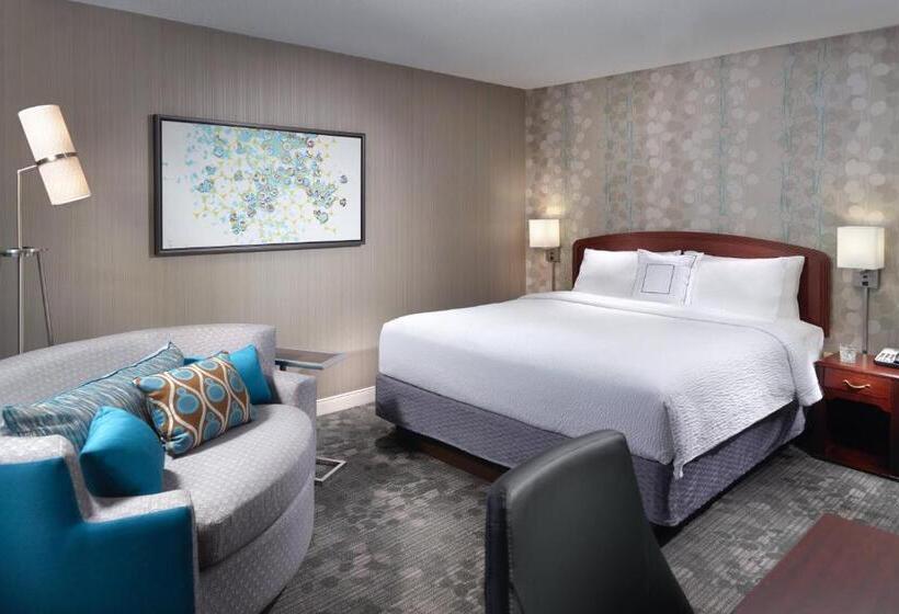 带大床的套房, Courtyard By Marriott Atlanta Alpharetta