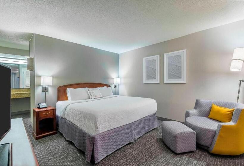 Quarto Estandar Cama King para Deficientes Físicos, Courtyard By Marriott Chattanooga Downtown