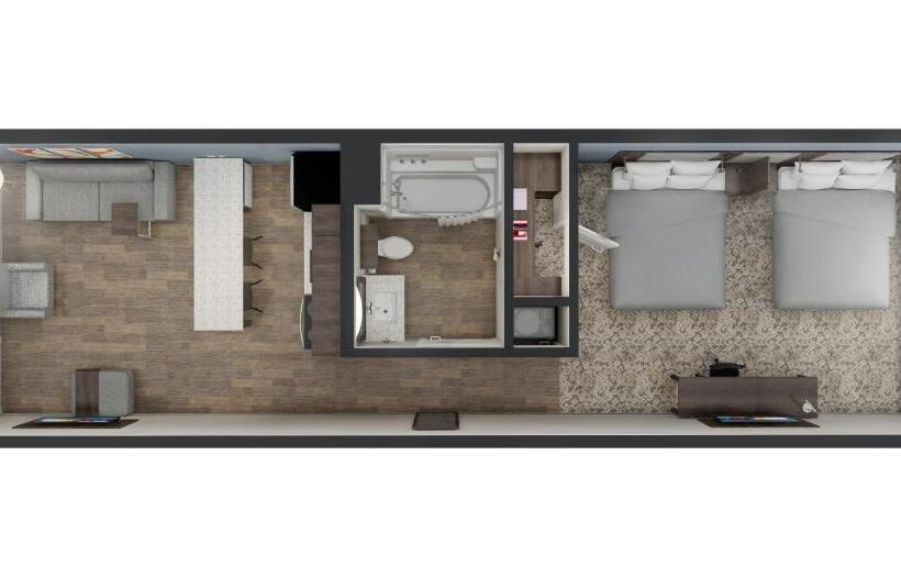 Люкс Повышенной Комфортности, Stayapt Suites Goldsboro Seymour Johnson Afb