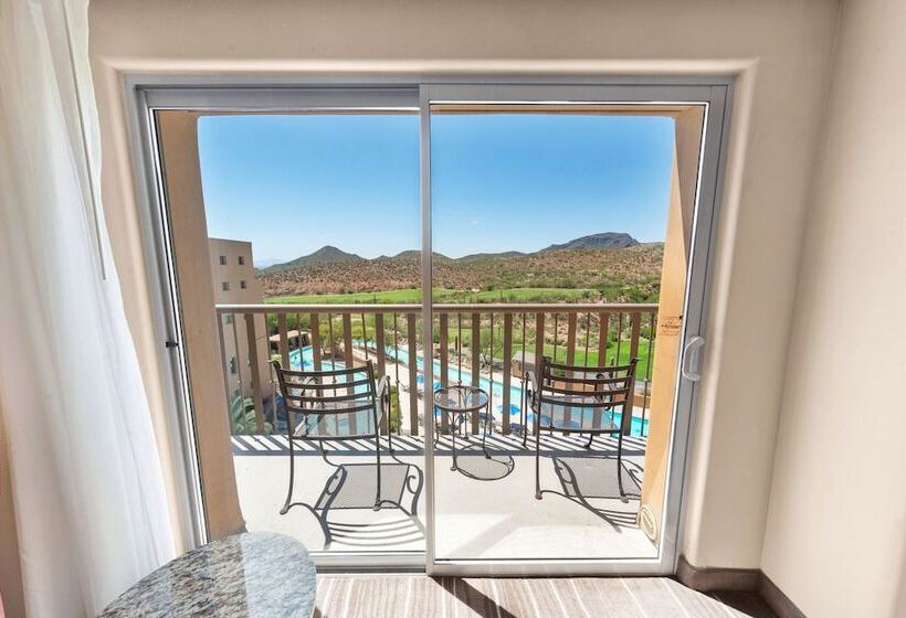 חדר סטנדרט עם מיטה זוגית ונוף למגרש גולף, Jw Marriott Tucson Starr Pass Resort