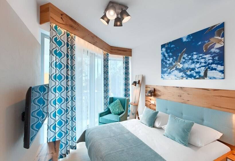 Апартаменты Deluxe 1 Спальня Боковой Вид на Море, Dune Resort Mielno   C