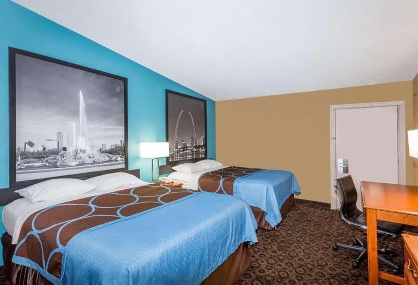 اتاق استاندارد با 2 تخت دوبل, Super 8 By Wyndham Belleville St. Louis Area