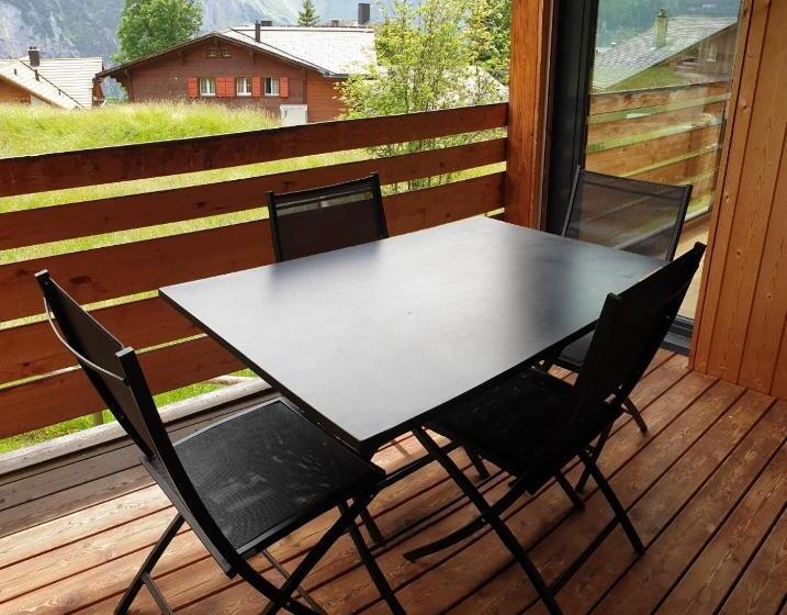 آپارتمان 1 خوابه با چشم‌انداز, Jungfrau Murren
