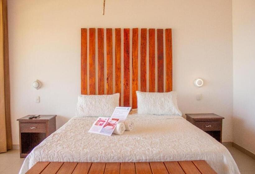 اتاق لوکس با بالکن و چشم‌انداز دریا, Origenes Spa & Lodging