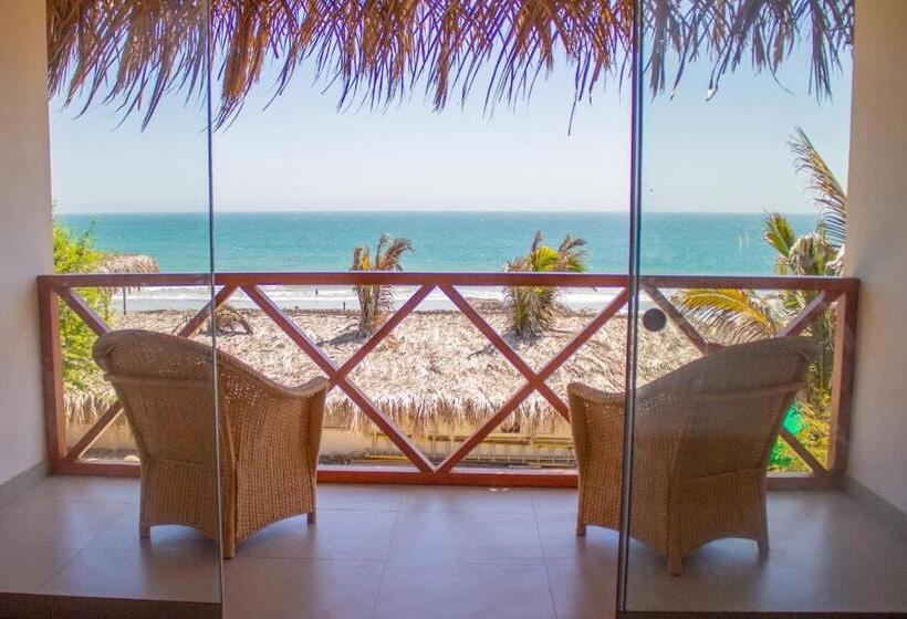 اتاق لوکس با بالکن و چشم‌انداز دریا, Origenes Spa & Lodging