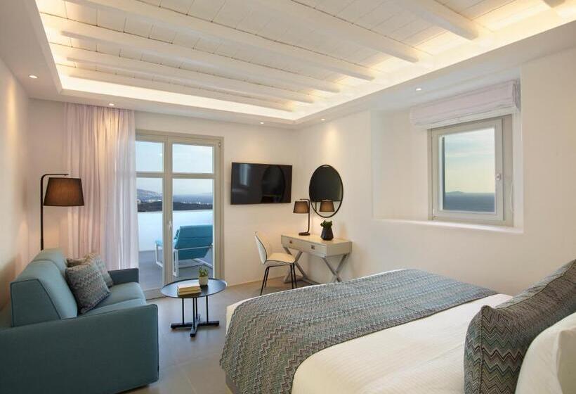 سوییت جونیور با چشم‌انداز دریا, Epic Blue Mykonos