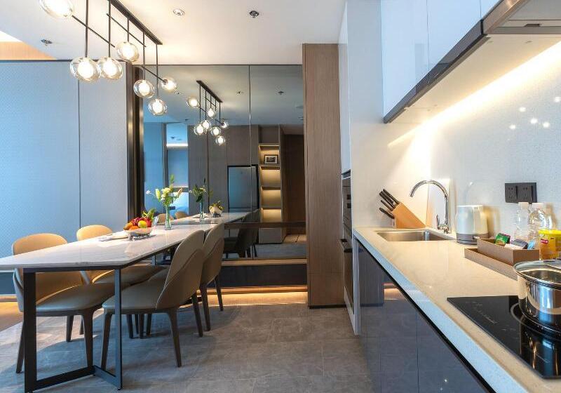 1 Bedroom Apartment Lake View, The Meixi Lake, Changsha Marriott Executive Apartments
