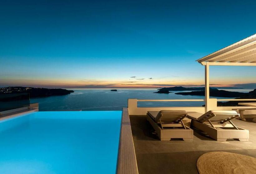 빌라 1 베드룸 - 수영장, Grand View   Megalochori Santorini