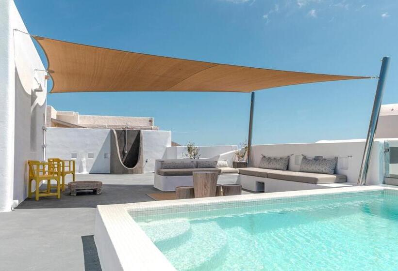 빌라 1 베드룸 - 수영장, Grand View   Megalochori Santorini