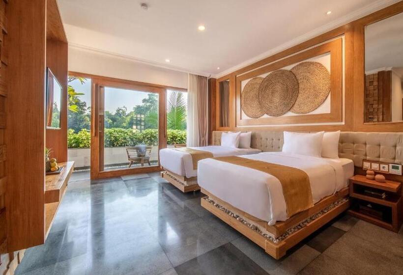 Deluxe room with river view, Harsono Boutique Resort Bali