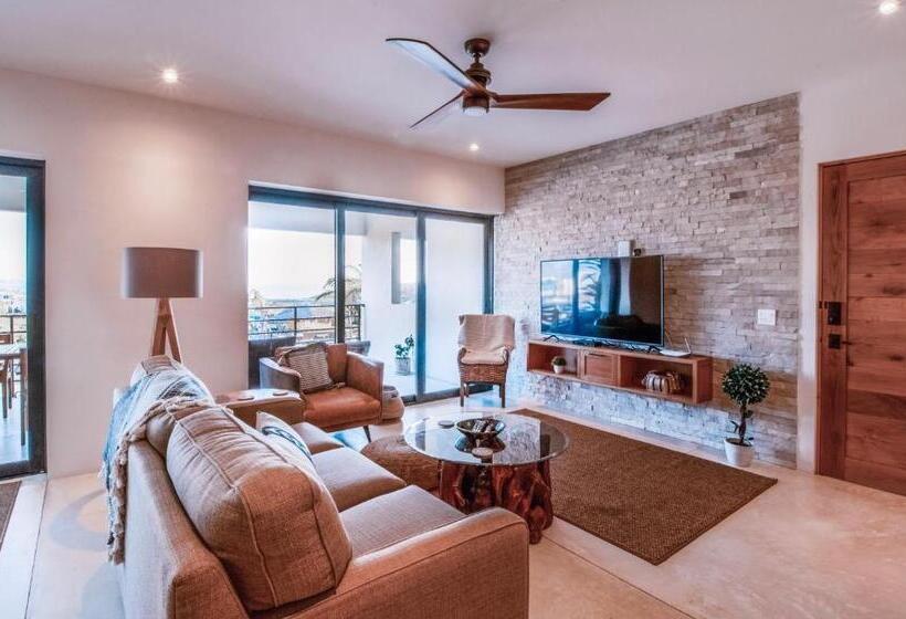 آپارتمان 1 خوابه با چشم‌انداز دریا, Cerritos Surf Residences