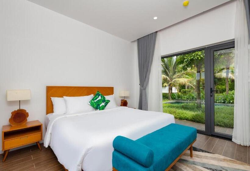 ویلای 3 خوابه با چشم‌انداز باغ, Le Palmier Ho Tram Resort