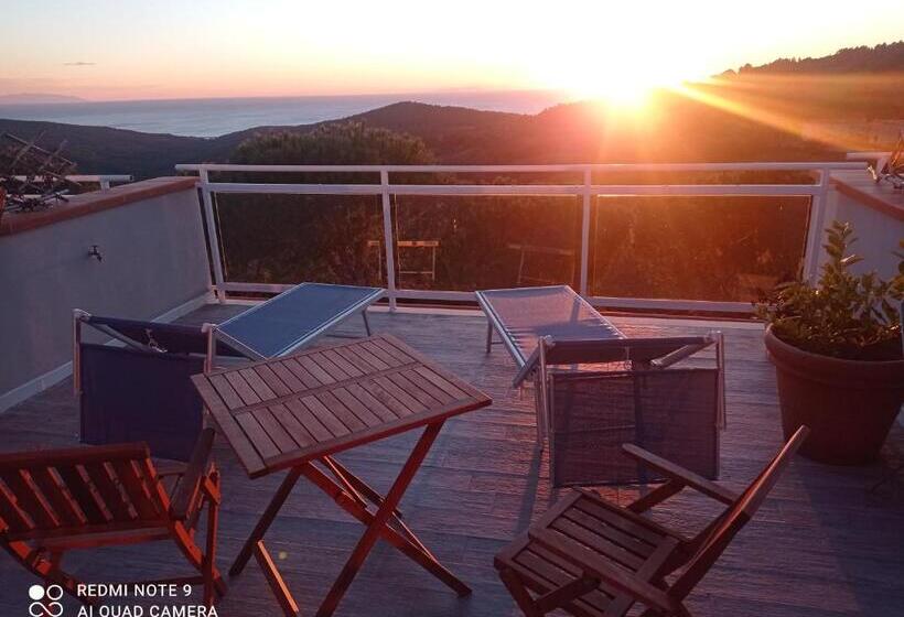 דירת חדר נוף לים, Vista Sulle Isole Dell Arcipelago Toscano