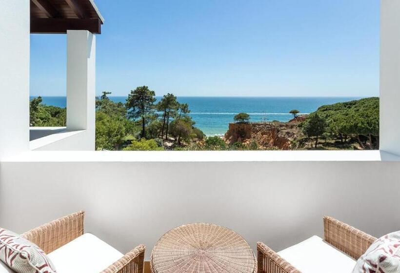 Quarto deluxe vista mar com balcao, Pine Cliffs Hotel, A Luxury Collection Resort