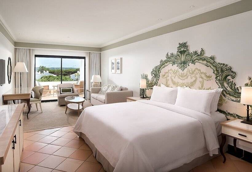 Quarto deluxe vista mar com balcao, Pine Cliffs Hotel, A Luxury Collection Resort