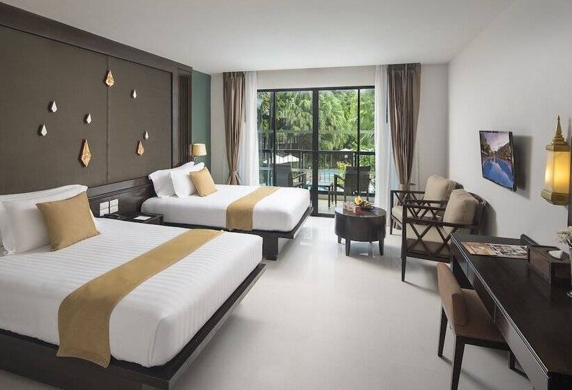 اتاق لوکس با چشم‌انداز استخر, Centara Anda Dhevi Resort And Spa   Sha Plus