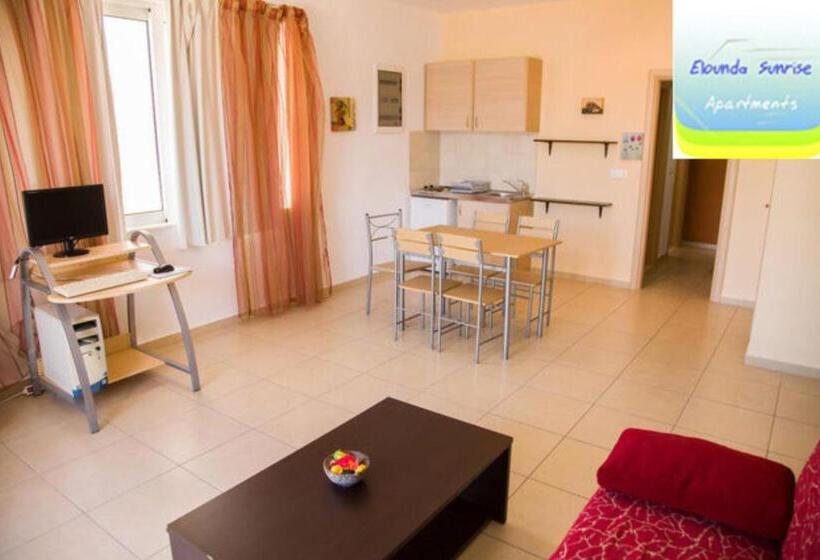 Family flat with sea view, Elounda Sunrise Apartments