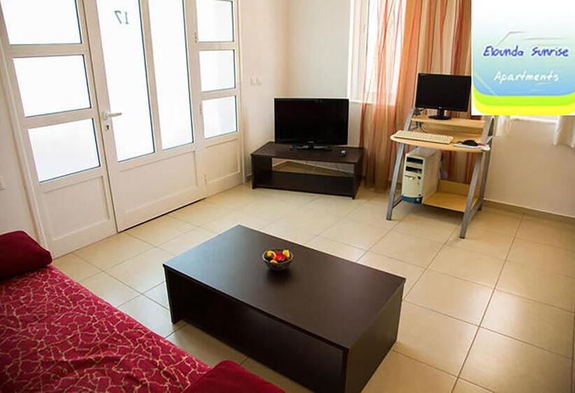 Family flat with sea view, Elounda Sunrise Apartments