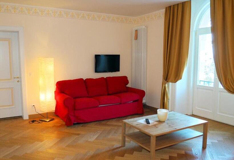 Family flat with lake view, Maloja Palace