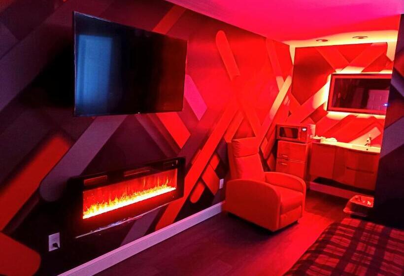 带大床的标准间, Americas Best Value Inn Providence North Scituate