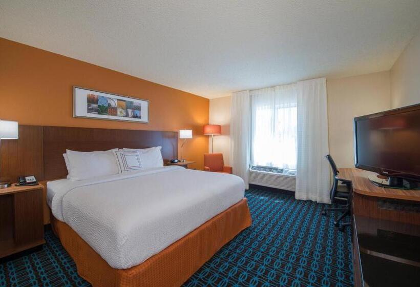 带大床的标准间, Fairfield Inn & Suites Dallas Lewisville