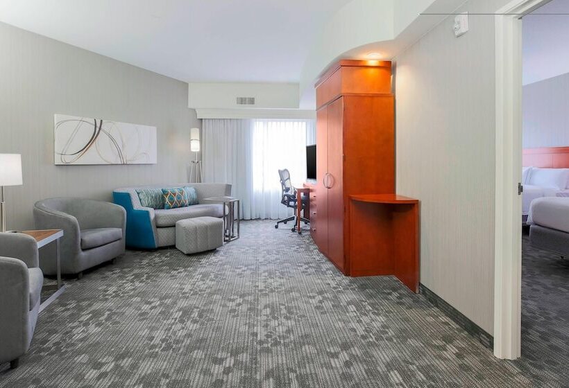带2个双人床的标准工作室, Courtyard By Marriott San Jose Campbell