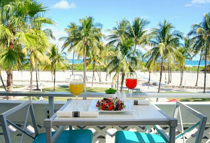 带海景的带双人床的标准间, The Tony Hotel South Beach