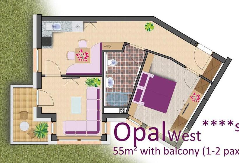 آپارتمان سوپریور 2 خوابه, Apart Central – Premium Mountain&garden