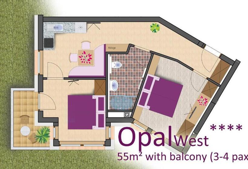 آپارتمان سوپریور 2 خوابه, Apart Central – Premium Mountain&garden