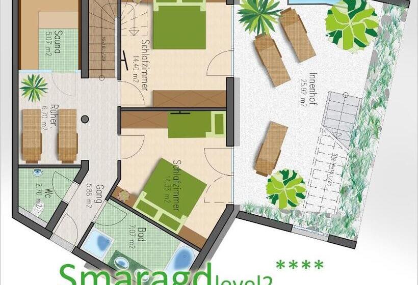 آپارتمان 3 خوابه, Apart Central – Premium Mountain&garden