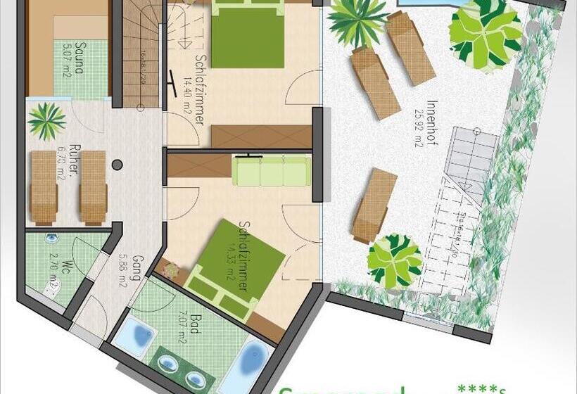 آپارتمان 3 خوابه, Apart Central – Premium Mountain&garden