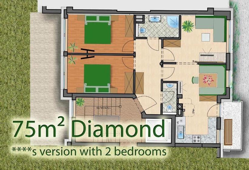 آپارتمان کامفورت 3 خوابه, Apart Central – Premium Mountain&garden