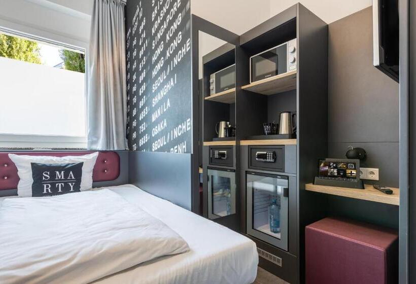 اتاق استاندارد یک نفره, SMARTY Airport Cologne Hotel - KONTAKTLOSER SELF CHECK-IN