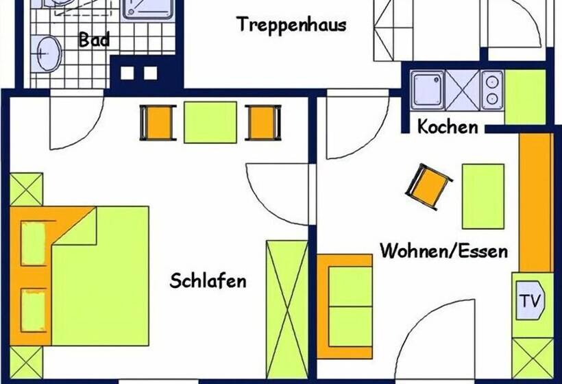 آپارتمان 1 خوابه, Ferienhaus Heimhof