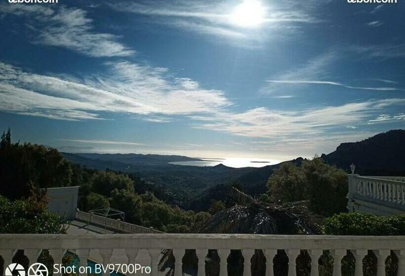 带海景的标准房, Chambre Vue Feérique Panoramique Calme Piscine Xxl