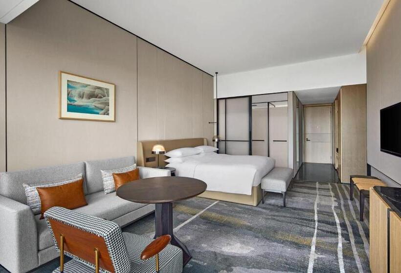 اتاق دلوکس با تخت کینگ و چشم‌انداز شهر, Sheraton Chengdu Pidu