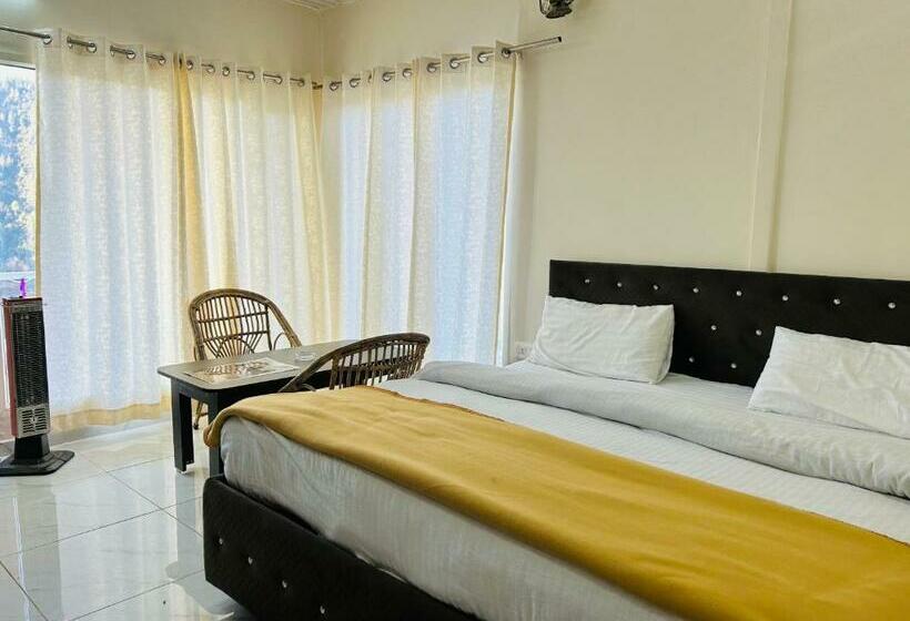 带大床的标准间, In Apple Estate Kanatal   Himalayan View Resort With Courteous Staff