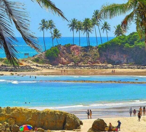 آپارتمان 1 خوابه با چشم‌انداز دریا, Life Tabatinga Beach Flat Com Wi Fi