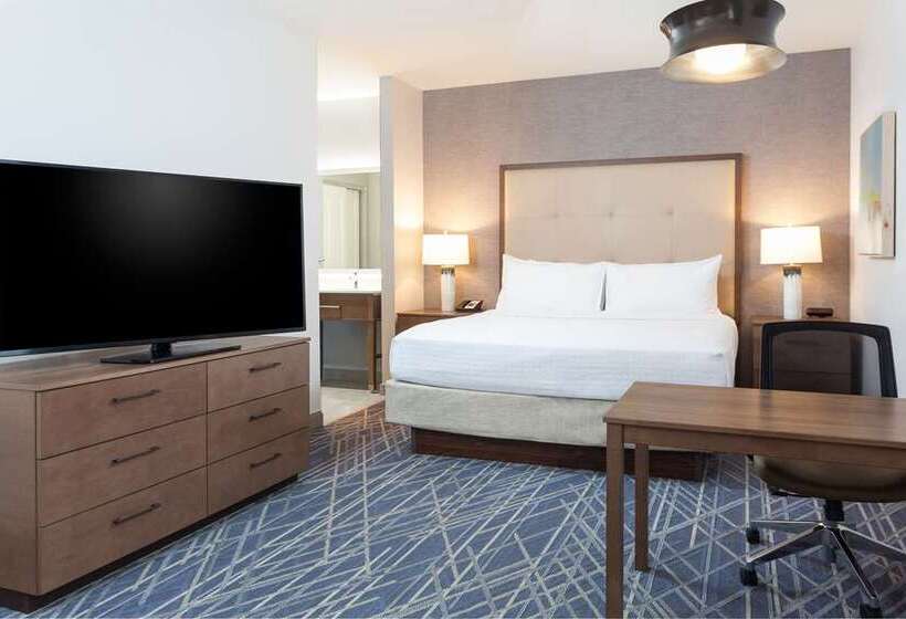 キングサイズベッドのスイートルーム, Embassy Suites By Hilton Chicago Naperville