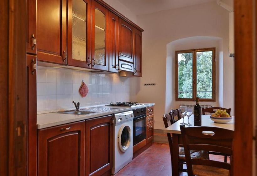 Апартаменты 2 спальни Вид на Бассейн, Antico Borgo La Torre Agriturismo