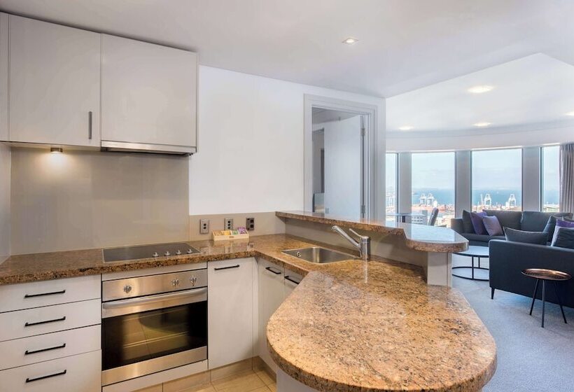 침실 2개 스위트, Avani Metropolis Auckland Residences
