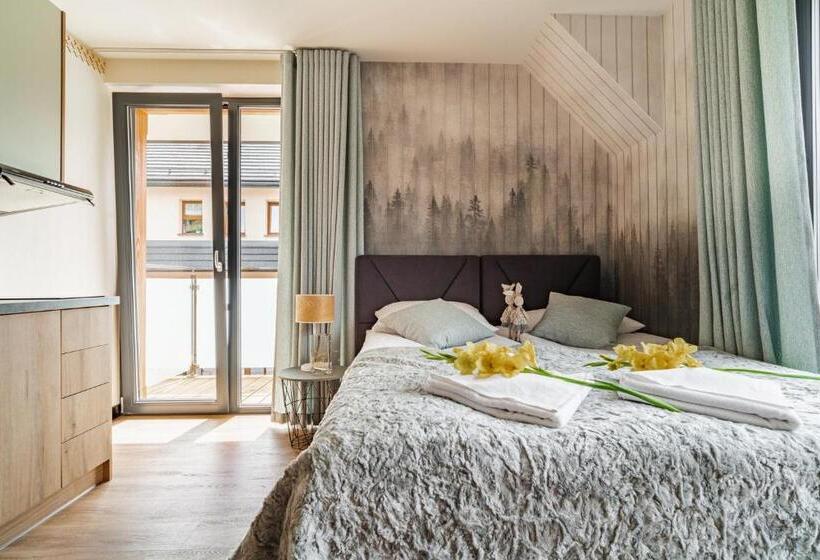 آپارتمان 1 خوابه با چشم‌انداز, Apartamenty Jedlina