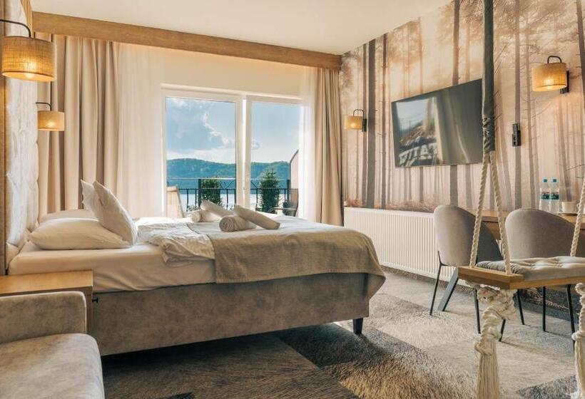 اتاق استاندارد با چشم‌انداز دریاچه, Sztygarka Hetmańska Resort Solina