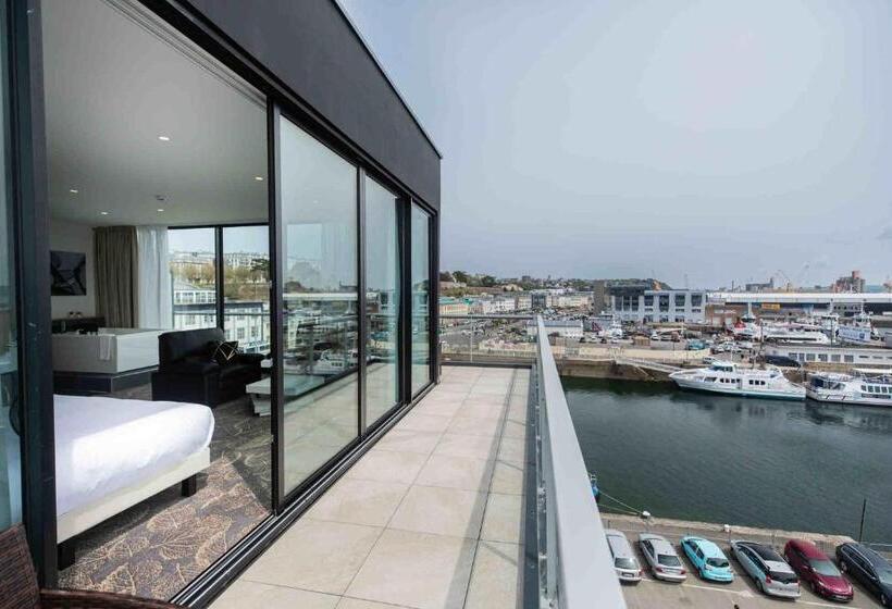 전망 주니어 스위트, Le Barracuda & Spa, Centre Port, Pieds Dans L Eau, Vue Mer