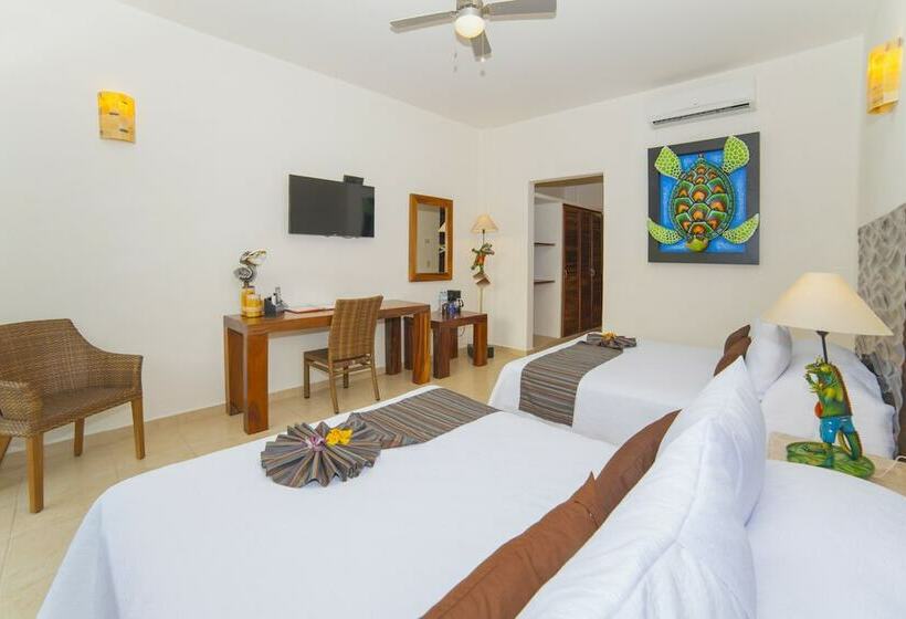 ２ダブルベッドのスタンダードルーム, Quinta Bella Huatulco