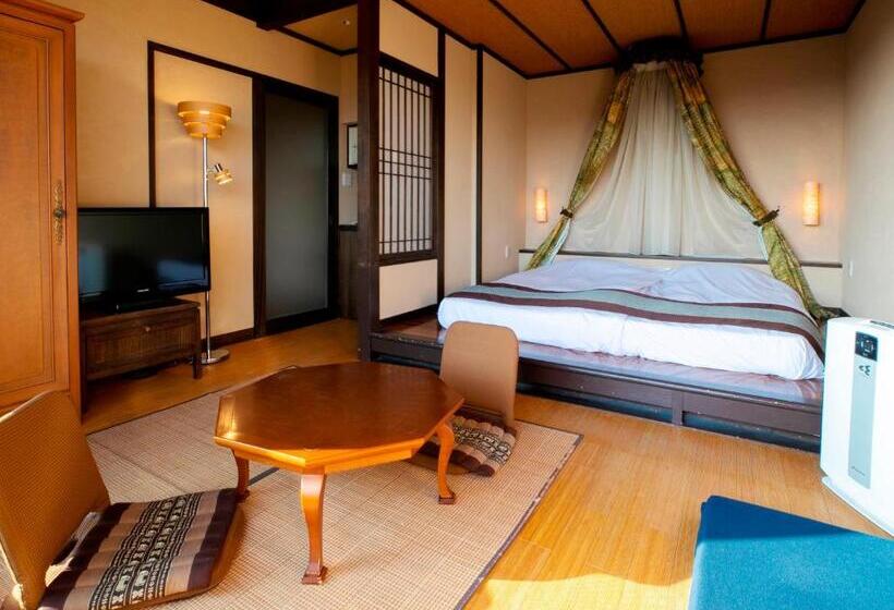 Standard room with outdoor bath, Ijika Daiichi Hotel Kagura