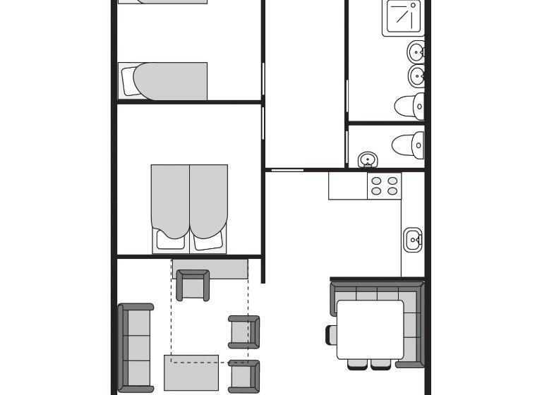 Апартаменты Comfort 2 Спальни, Landal Hochmontafon